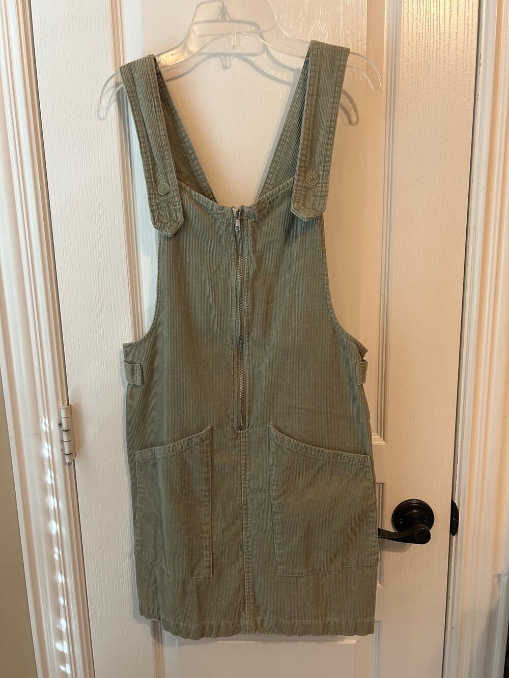 Wild Fable Corduroy Full-Zip Pinafore Overall Dress Small
